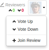 The dropdown menu appearing when you click your avatar